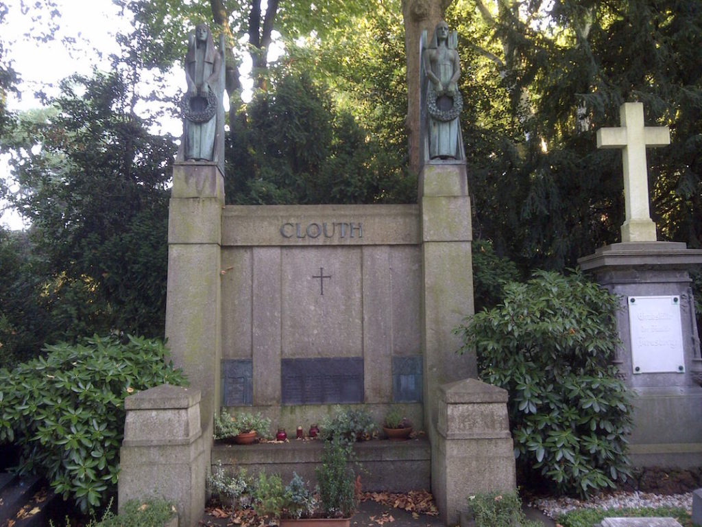 Familiengrab Clouth auf dem Melaten in Köln