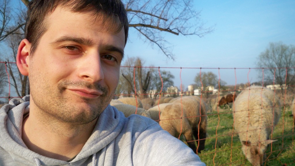 Selfie mit einem Schaf