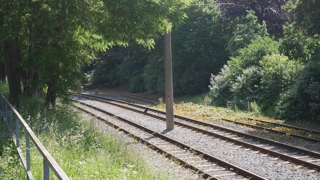 Totes Gleis Abbiegung Richtung Crönpark in Krefeld © Landesblog NRW