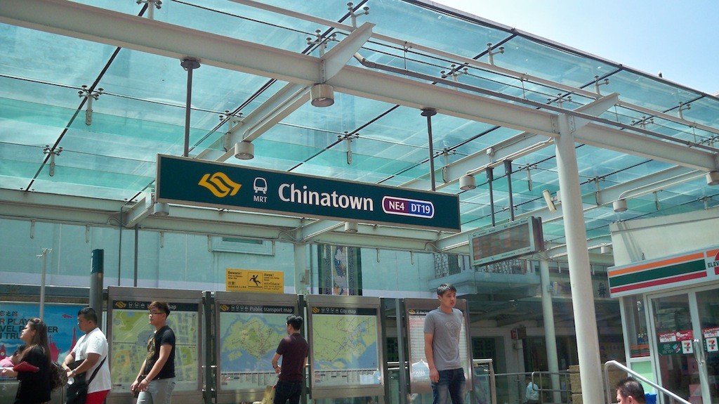 MRT Station Chinatown in Singapur