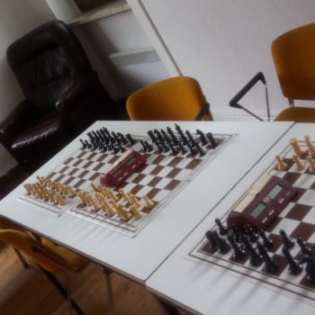 Spieltische der Elberfelder Schachgesellschaft Wiesenstraße 2
